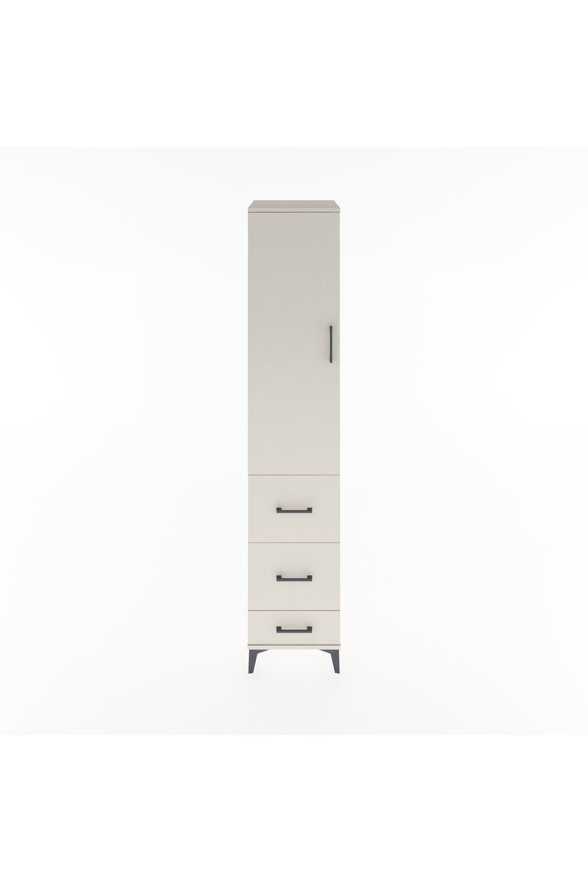 Hyperion Dolap 2 Raflı 3 Çekmeceli Tek Askılı 44x44x221 - S61M065V1B