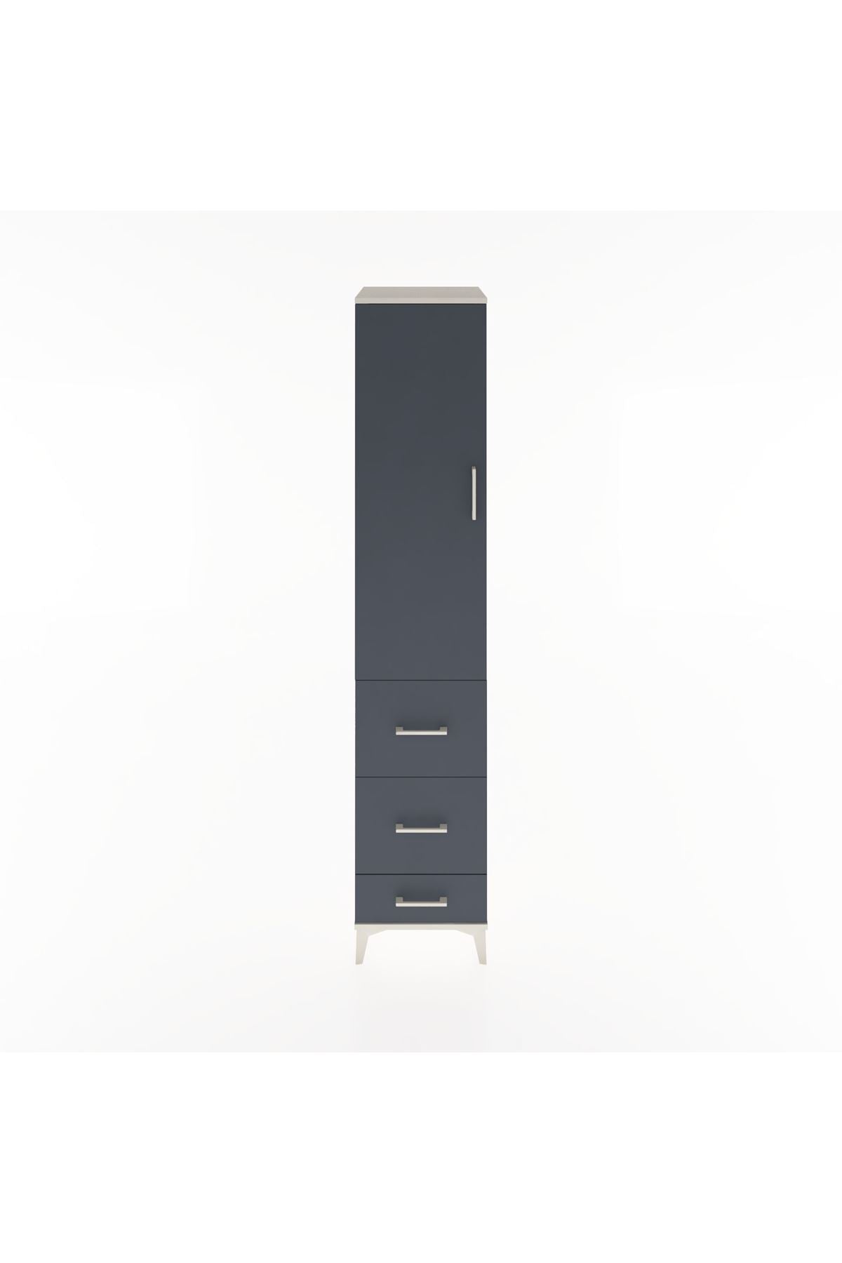 Hyperion Dolap 2 Raflı 3 Çekmeceli Tek Askılı 44x44x221 - S61M065V2B