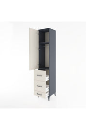 Hyperion Dolap 2 Raflı 3 Çekmeceli Tek Askılı 44x44x221 - S61M065V4B