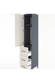Hyperion Dolap 2 Raflı 3 Çekmeceli Tek Askılı 44x44x221 - S61M065V4B