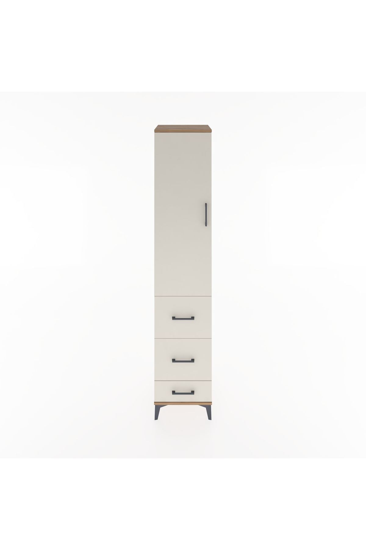 Hyperion Dolap 2 Raflı 3 Çekmeceli Tek Askılı 44x44x221 - S61M065V7B