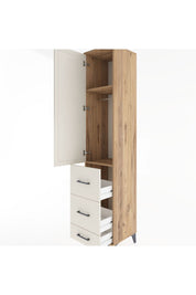 Hyperion Dolap 2 Raflı 3 Çekmeceli Tek Askılı 44x44x221 - S61M065V7B