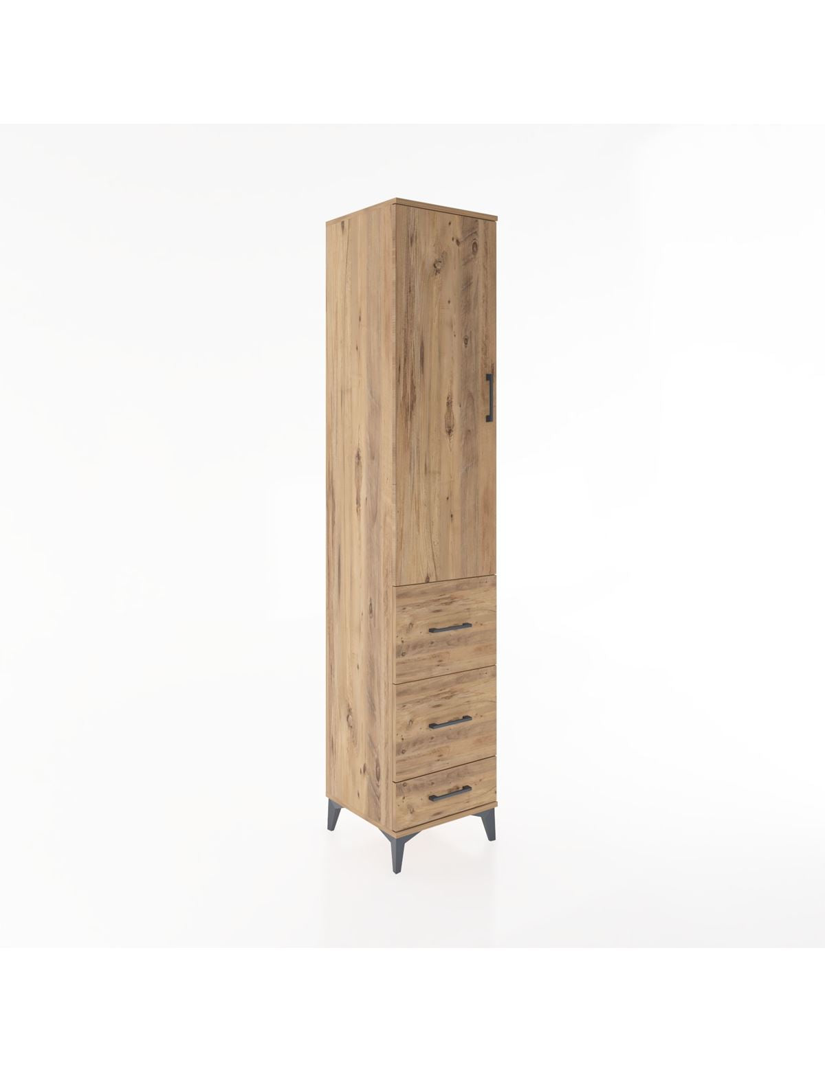 Hyperion Dolap 2 Raflı 3 Çekmeceli Tek Askılı 44x44x221 - S61M065V9B