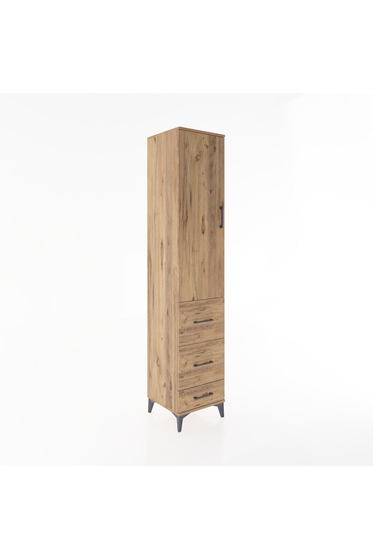 Hyperion Dolap 2 Raflı 3 Çekmeceli Tek Askılı 44x44x221 - S61M065V9B