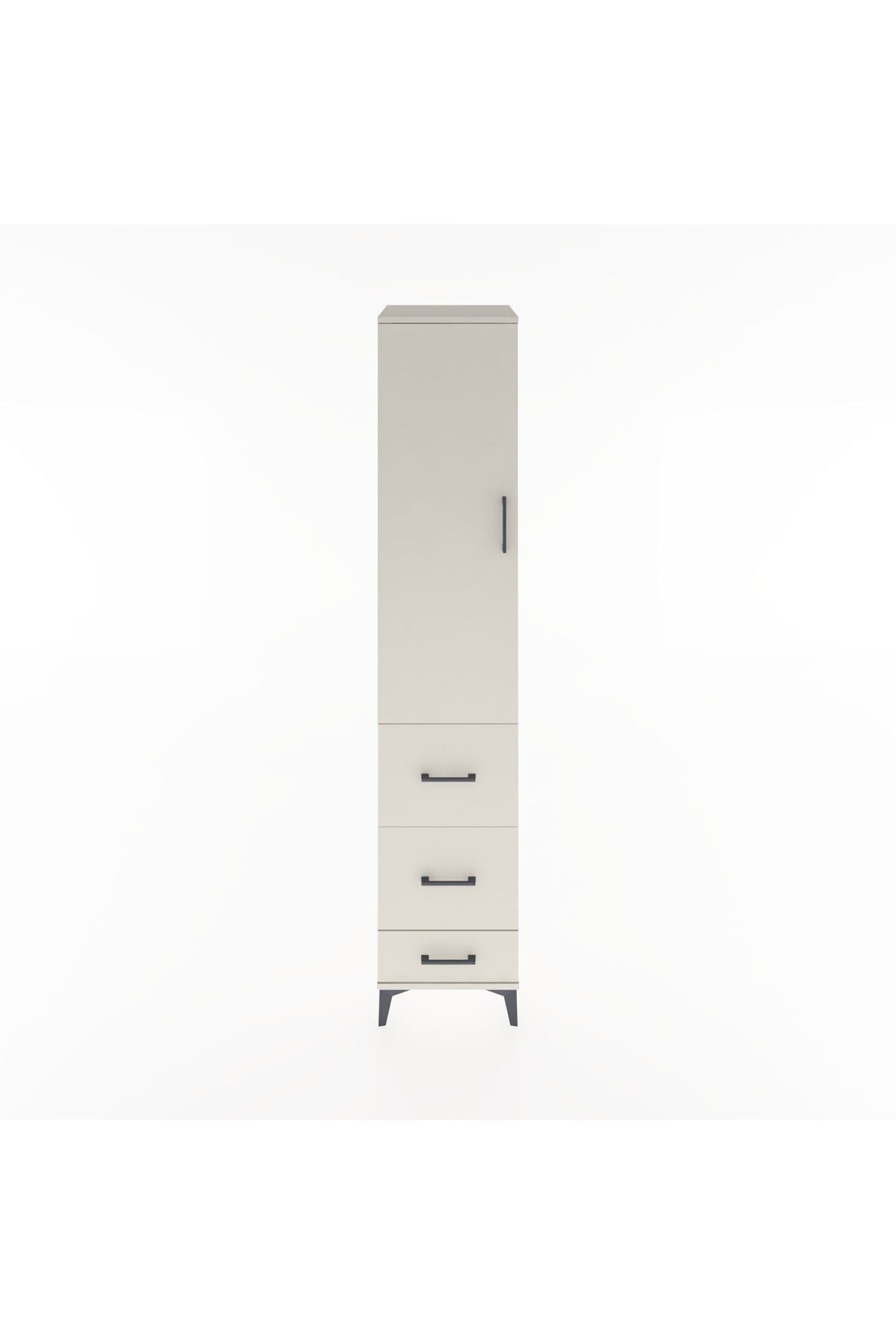 Hyperion Dolap 3 Raflı 3 Çekmeceli Tek Kapaklı 44x44x221 - S61M066V1B