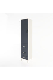 Hyperion Dolap 3 Raflı 3 Çekmeceli Tek Kapaklı 44x44x221 - S61M066V2B