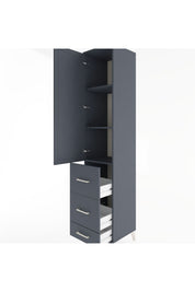 Hyperion Dolap 3 Raflı 3 Çekmeceli Tek Kapaklı 44x44x221 - S61M066V5B