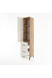 Hyperion Dolap 3 Raflı 3 Çekmeceli Tek Kapaklı 44x44x221 - S61M066V7B