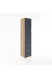 Hyperion Dolap 3 Raflı 3 Çekmeceli Tek Kapaklı 44x44x221 - S61M066V8B