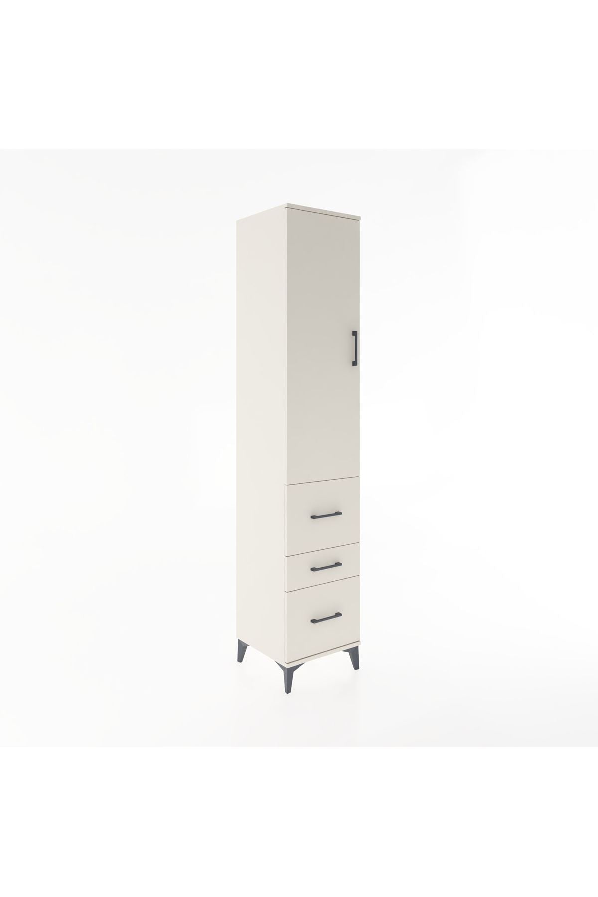 Hyperion Dolap 2 Raflı 3 Çekmeceli Tek Askılı 44x44x221 - S61M067V1B