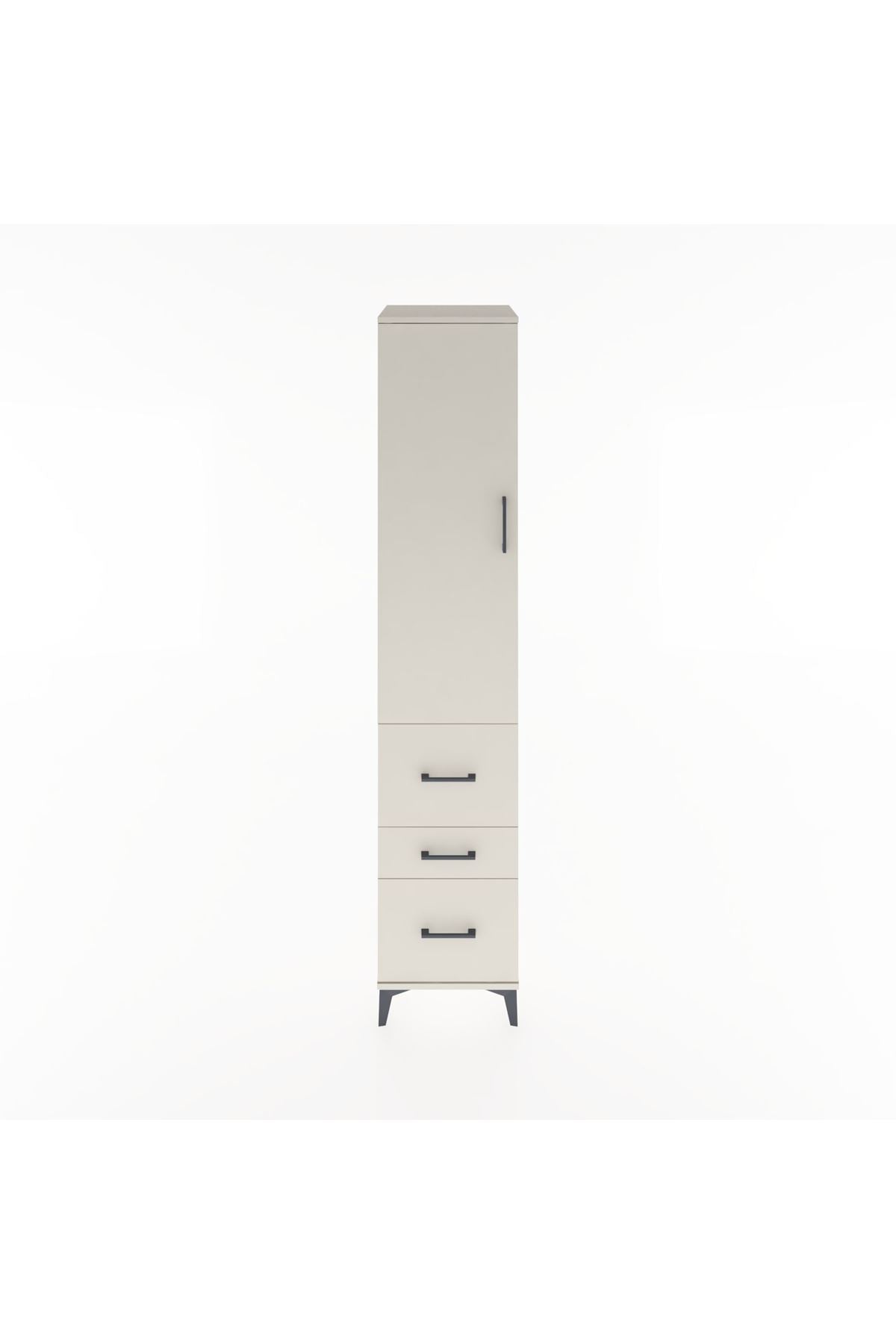 Hyperion Dolap 2 Raflı 3 Çekmeceli Tek Askılı 44x44x221 - S61M067V1B