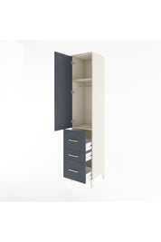 Hyperion Dolap 2 Raflı 3 Çekmeceli Tek Askılı 44x44x221 - S61M067V2B