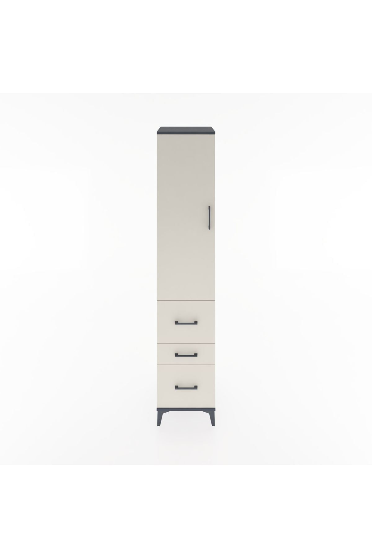 Hyperion Dolap 2 Raflı 3 Çekmeceli Tek Askılı 44x44x221 - S61M067V4B