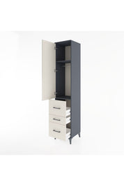 Hyperion Dolap 2 Raflı 3 Çekmeceli Tek Askılı 44x44x221 - S61M067V4B