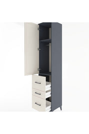 Hyperion Dolap 2 Raflı 3 Çekmeceli Tek Askılı 44x44x221 - S61M067V4B