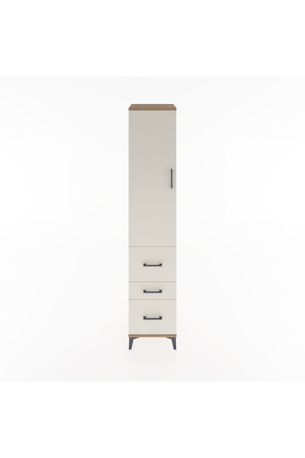 Hyperion Dolap 2 Raflı 3 Çekmeceli Tek Askılı 44x44x221 - S61M067V7B