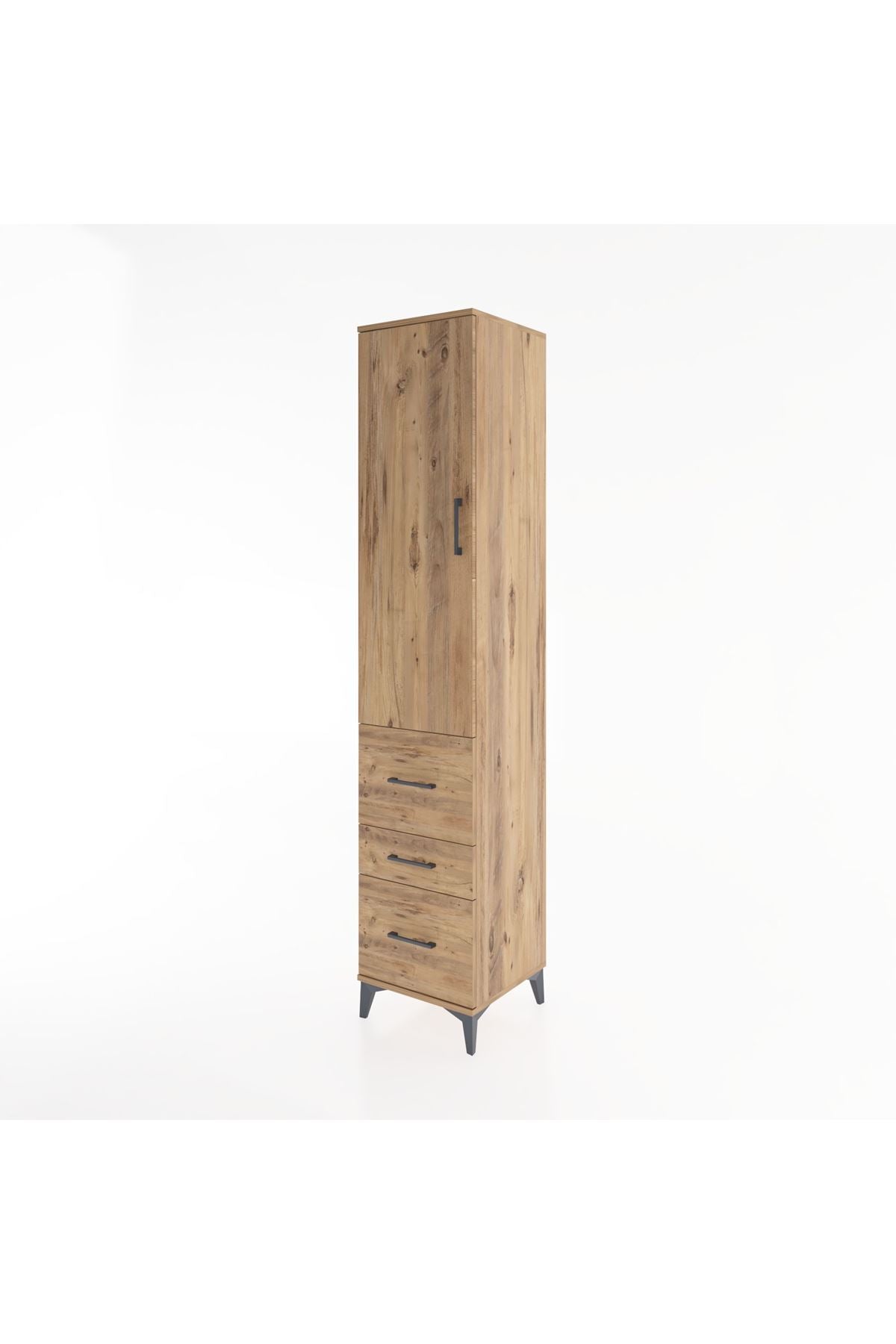 Hyperion Dolap 2 Raflı 3 Çekmeceli Tek Askılı 44x44x221 - S61M067V9B