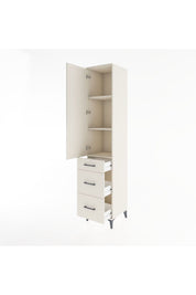 Hyperion Dolap 3 Raflı 3 Çekmeceli Tek Kapaklı 44x44x221 - S61M069V1B