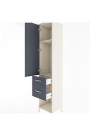 Hyperion Dolap 2 Raflı 2 Çekmeceli Tek Askılı 44x44x221 - S61M070V2B