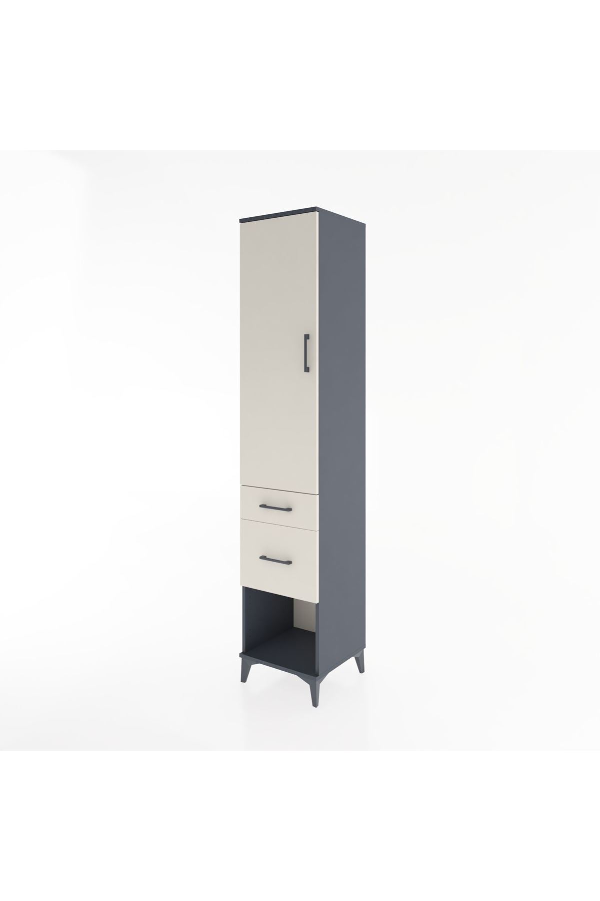 Hyperion Dolap 2 Raflı 2 Çekmeceli Tek Askılı 44x44x221 - S61M070V4B