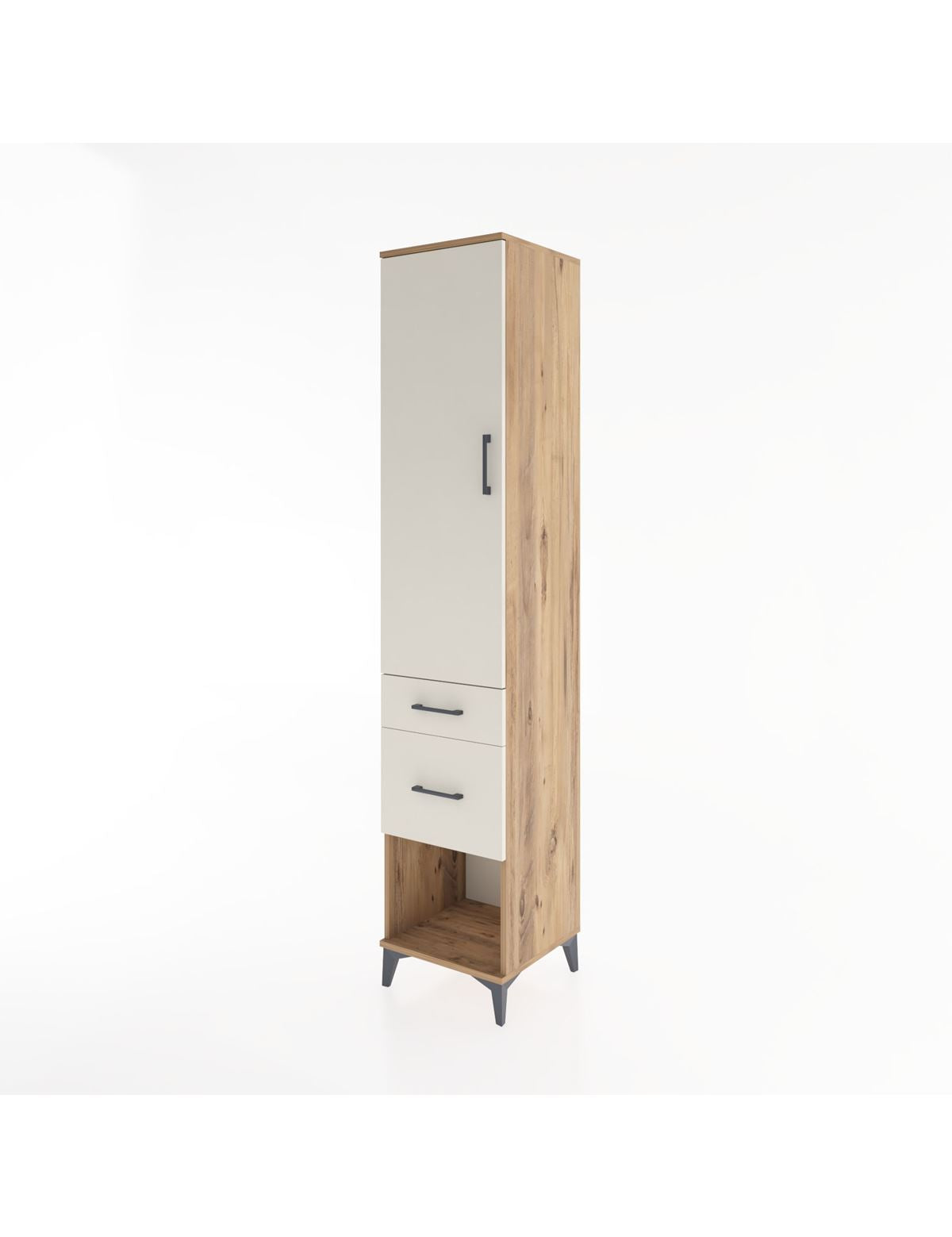 Hyperion Dolap 2 Raflı 2 Çekmeceli Tek Askılı 44x44x221 - S61M070V7B