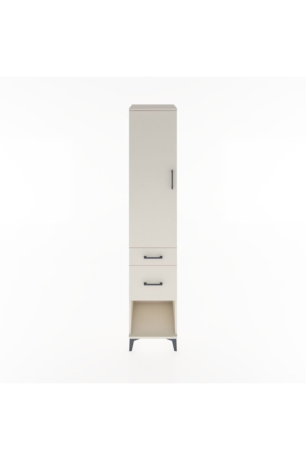 Hyperion Dolap 3 Raflı 2 Çekmeceli Tek Kapaklı 44x44x221 - S61M071V1B
