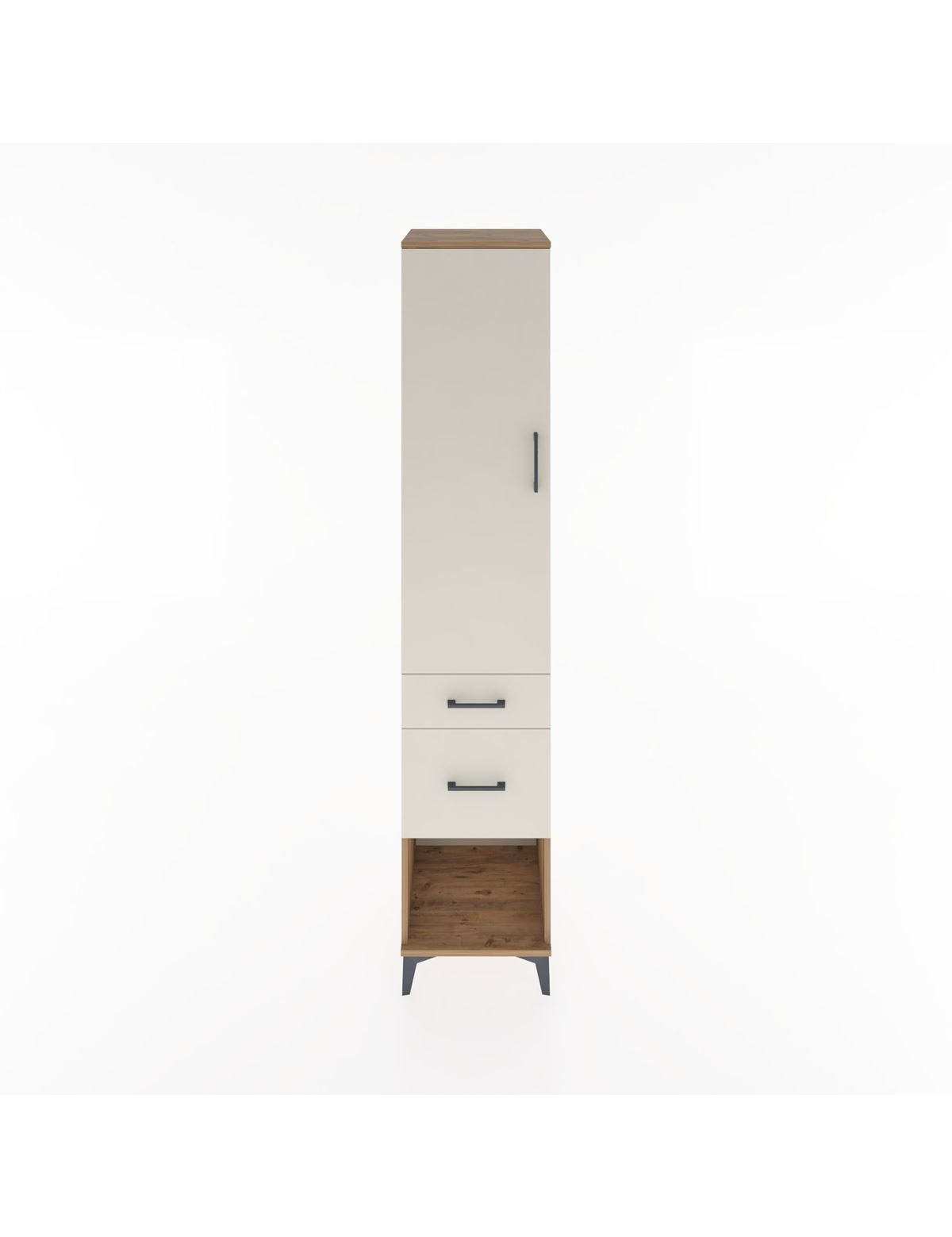 Hyperion Dolap 3 Raflı 2 Çekmeceli Tek Kapaklı 44x44x221 - S61M071V7B
