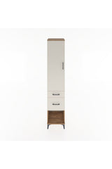 Hyperion Dolap 3 Raflı 2 Çekmeceli Tek Kapaklı 44x44x221