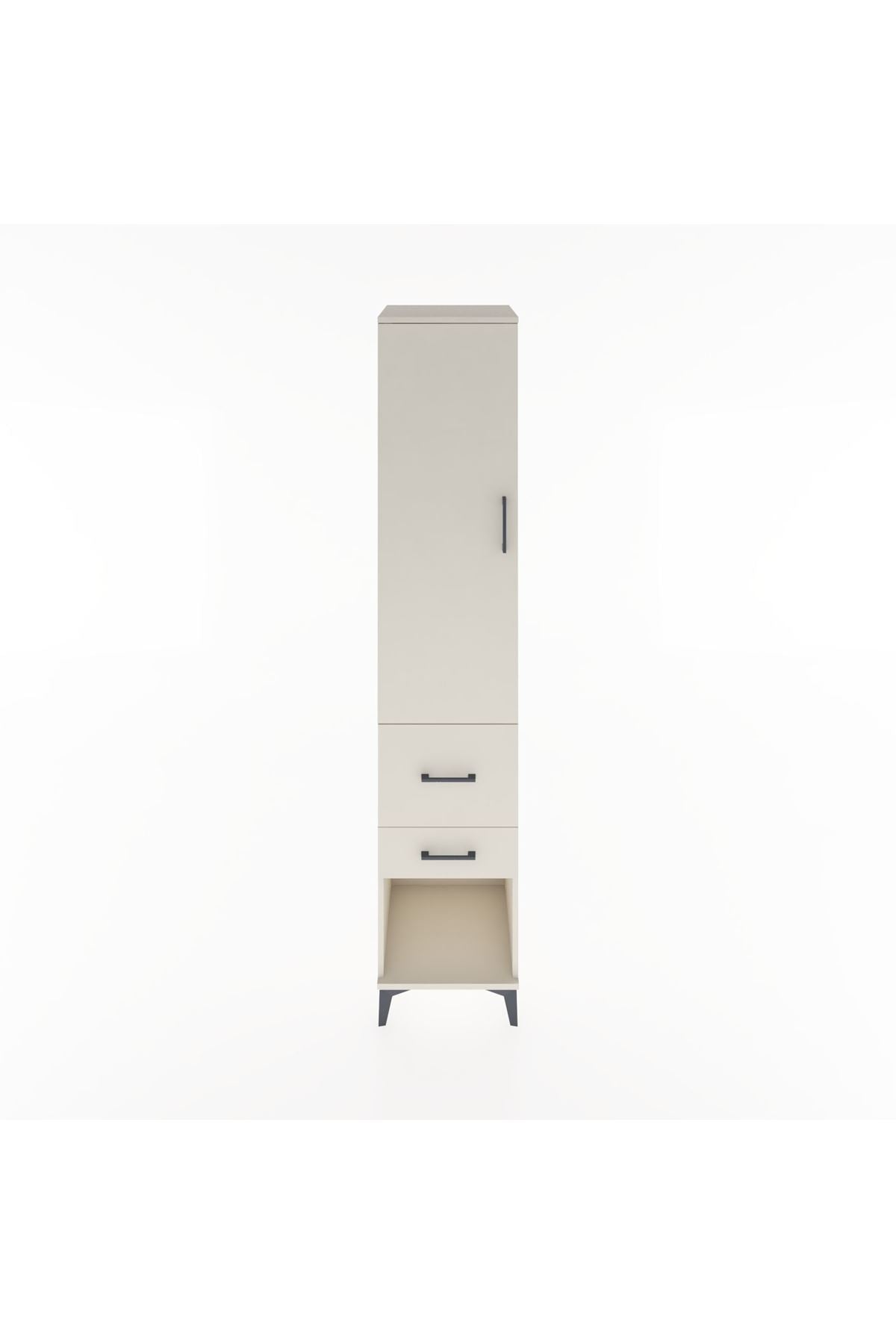 Hyperion Dolap 2 Raflı 2 Çekmeceli Tek Askılı 44x44x221 - S61M072V1B