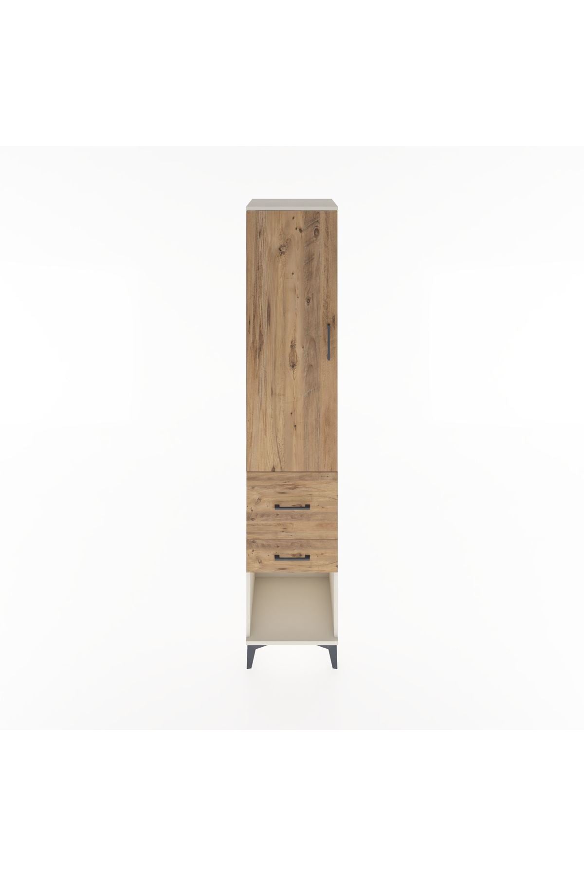 Hyperion Dolap 2 Raflı 2 Çekmeceli Tek Askılı 44x44x221 - S61M072V3B