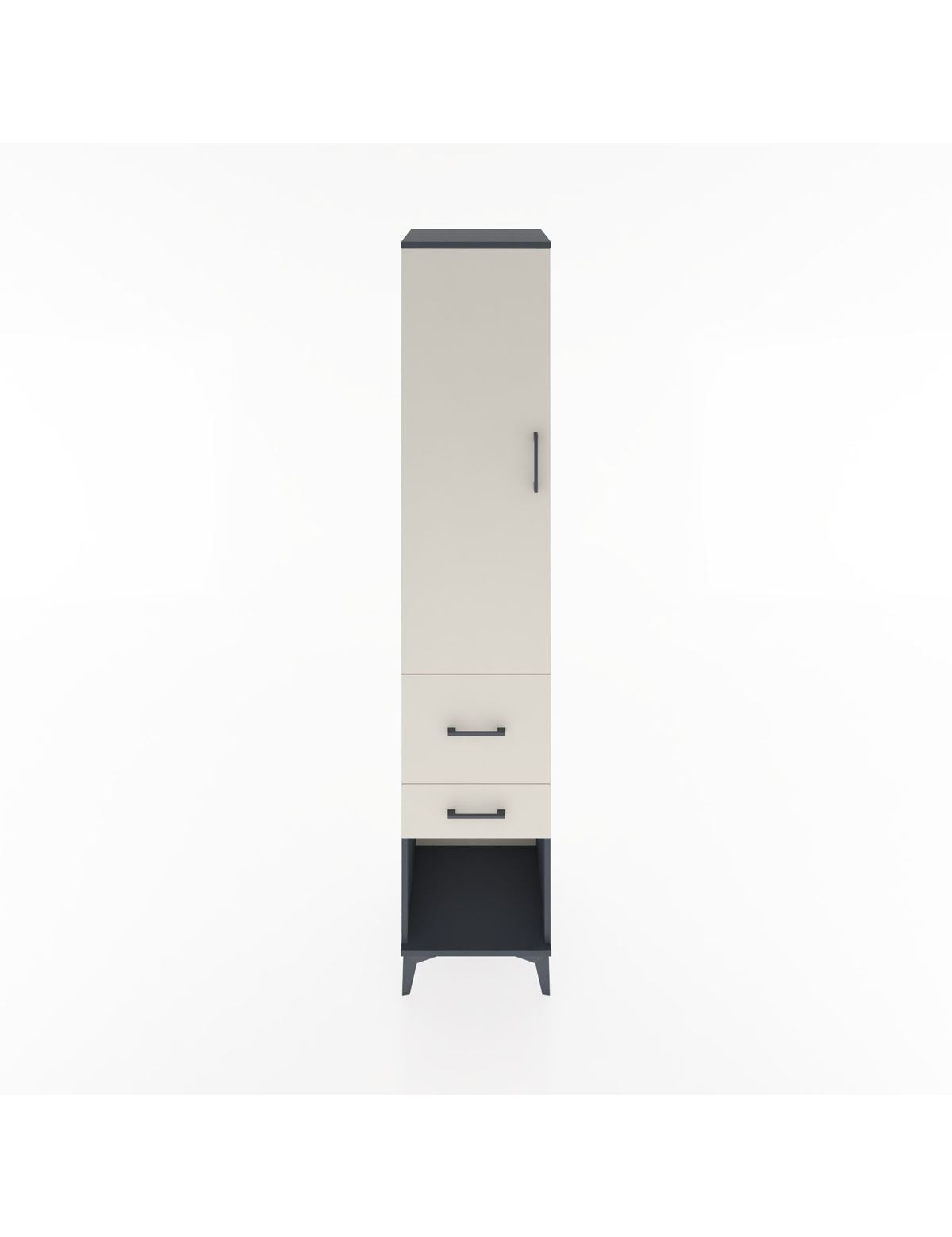 Hyperion Dolap 2 Raflı 2 Çekmeceli Tek Askılı 44x44x221 - S61M072V4B