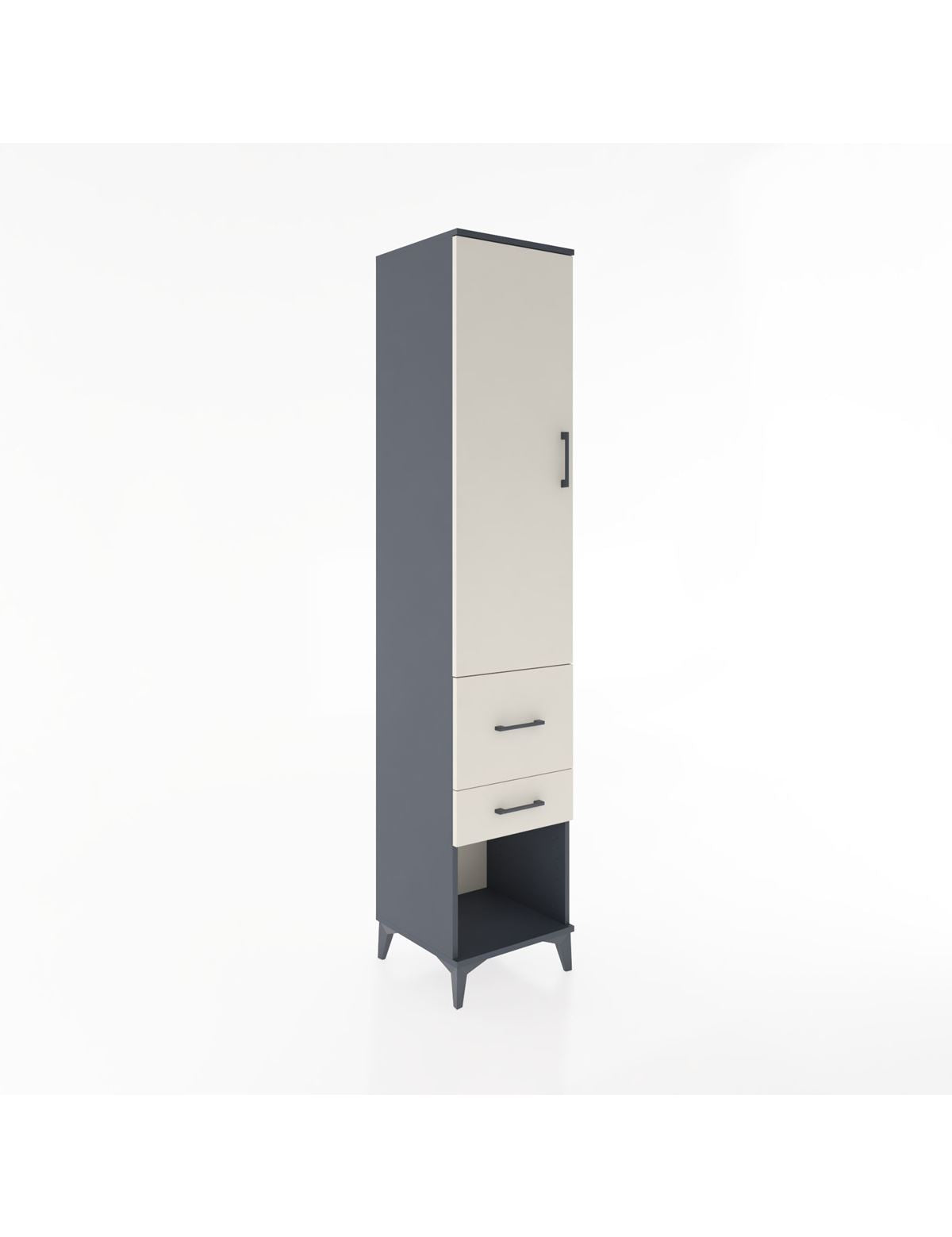 Hyperion Dolap 2 Raflı 2 Çekmeceli Tek Askılı 44x44x221 - S61M072V4B