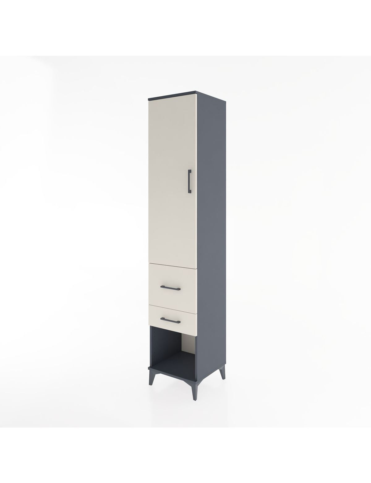 Hyperion Dolap 2 Raflı 2 Çekmeceli Tek Askılı 44x44x221 - S61M072V4B