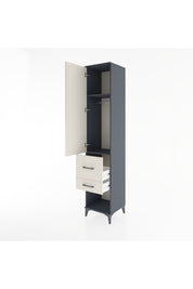 Hyperion Dolap 2 Raflı 2 Çekmeceli Tek Askılı 44x44x221 - S61M072V4B
