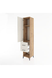 Hyperion Dolap 2 Raflı 2 Çekmeceli Tek Askılı 44x44x221 - S61M072V7B