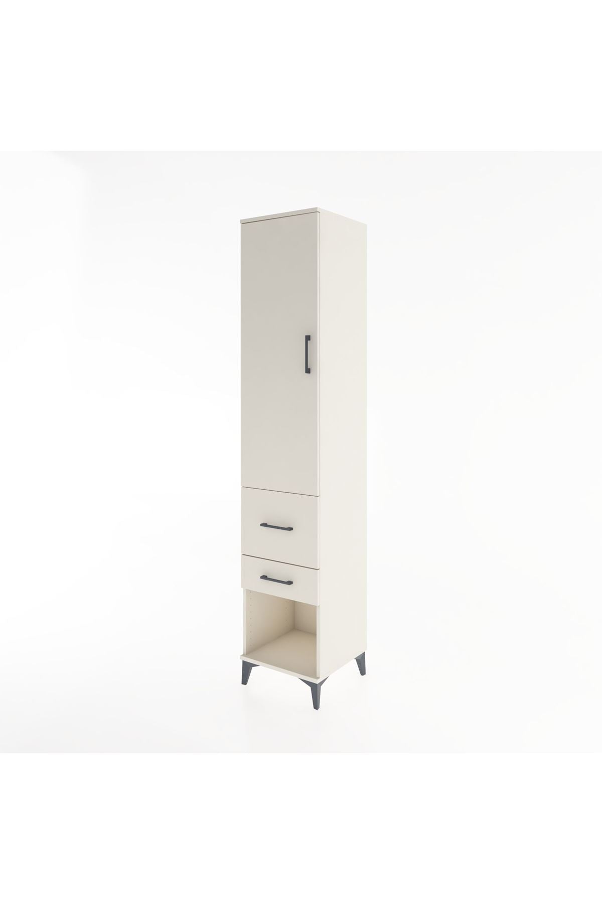 Hyperion Dolap 3 Raflı 2 Çekmeceli Tek Kapaklı 44x44x221 - S61M073V1B