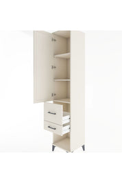 Hyperion Dolap 3 Raflı 2 Çekmeceli Tek Kapaklı 44x44x221 - S61M073V1B
