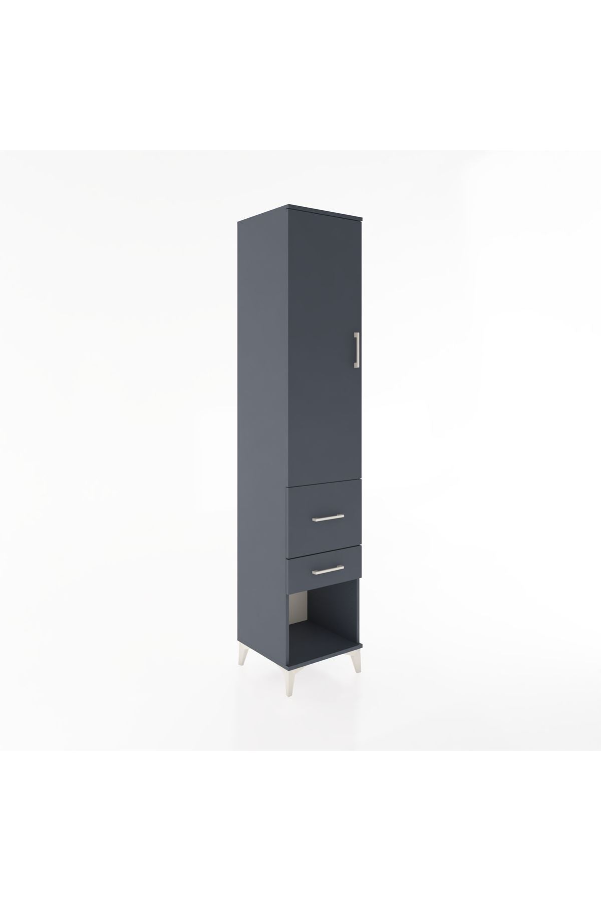 Hyperion Dolap 3 Raflı 2 Çekmeceli Tek Kapaklı 44x44x221 - S61M073V5B