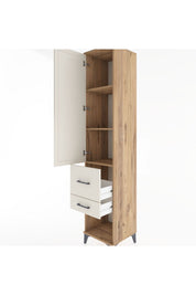Hyperion Dolap 3 Raflı 2 Çekmeceli Tek Kapaklı 44x44x221 - S61M073V7B