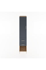 Hyperion Dolap 3 Raflı 2 Çekmeceli Tek Kapaklı 44x44x221