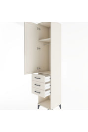 Hyperion Dolap 2 Raflı 3 Çekmeceli Tek Kapaklı 44x44x221 - S61M074V1B