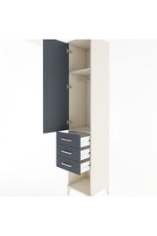 Hyperion Dolap 2 Raflı 3 Çekmeceli Tek Kapaklı 44x44x221 - S61M074V2B