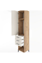 Hyperion Dolap 2 Raflı 3 Çekmeceli Tek Kapaklı 44x44x221 - S61M074V7B