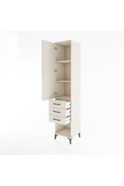 Hyperion Dolap 3 Raflı 3 Çekmeceli Tek Kapaklı 44x44x221 - S61M075V1B
