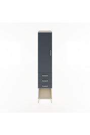Hyperion Dolap 3 Raflı 3 Çekmeceli Tek Kapaklı 44x44x221 - S61M075V2B