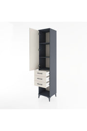 Hyperion Dolap 3 Raflı 3 Çekmeceli Tek Kapaklı 44x44x221 - S61M075V4B