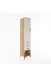 Hyperion Dolap 3 Raflı 3 Çekmeceli Tek Kapaklı 44x44x221 - S61M075V7B