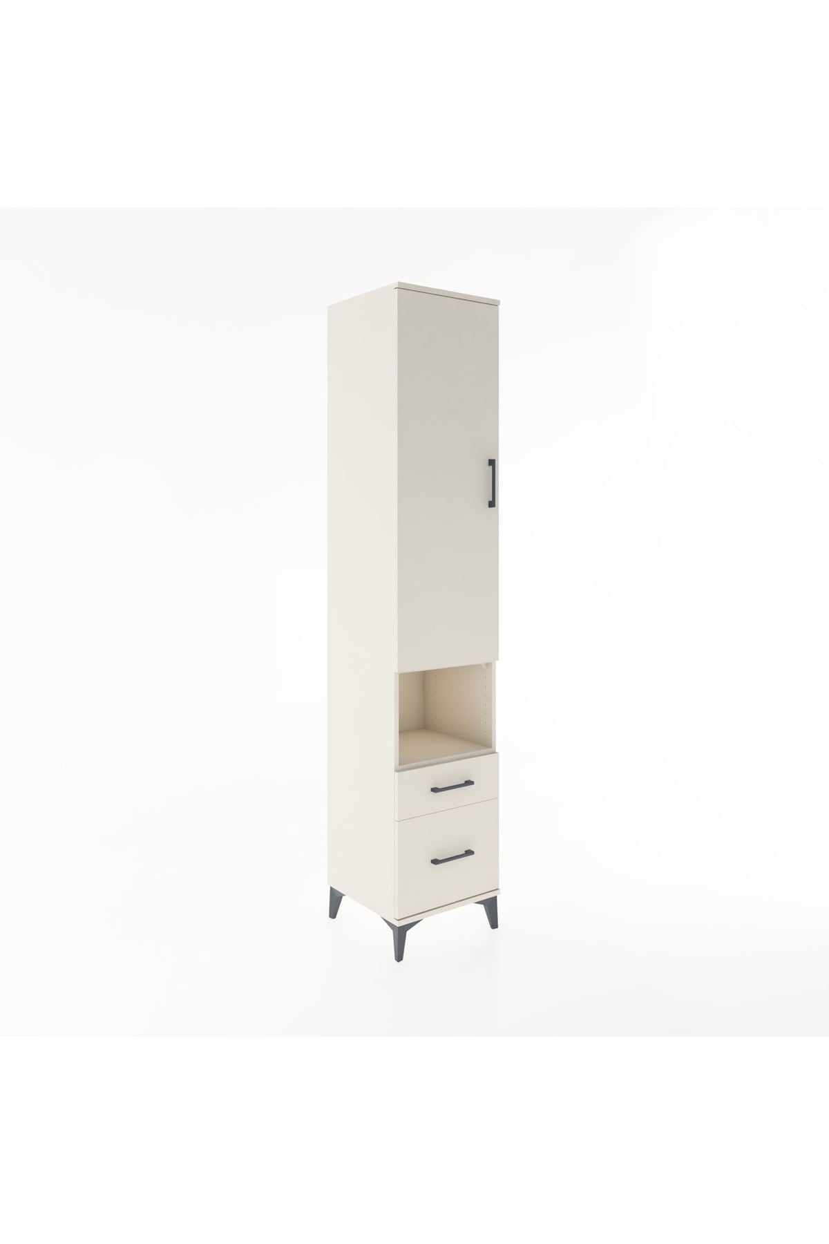 Hyperion Dolap 3 Raflı 2 Çekmeceli Tek Askılı 44x44x221 - S61M078V1B