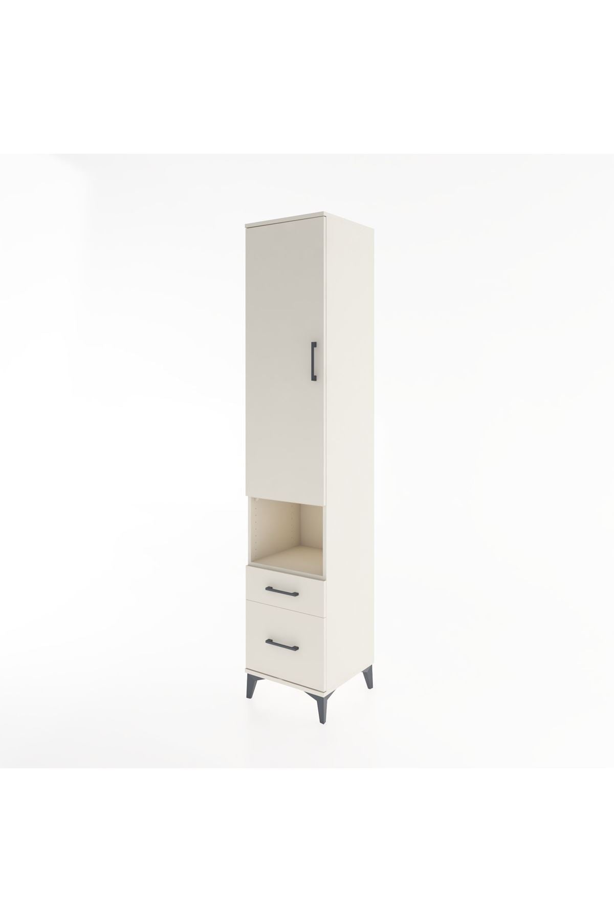 Hyperion Dolap 3 Raflı 2 Çekmeceli Tek Askılı 44x44x221 - S61M078V1B