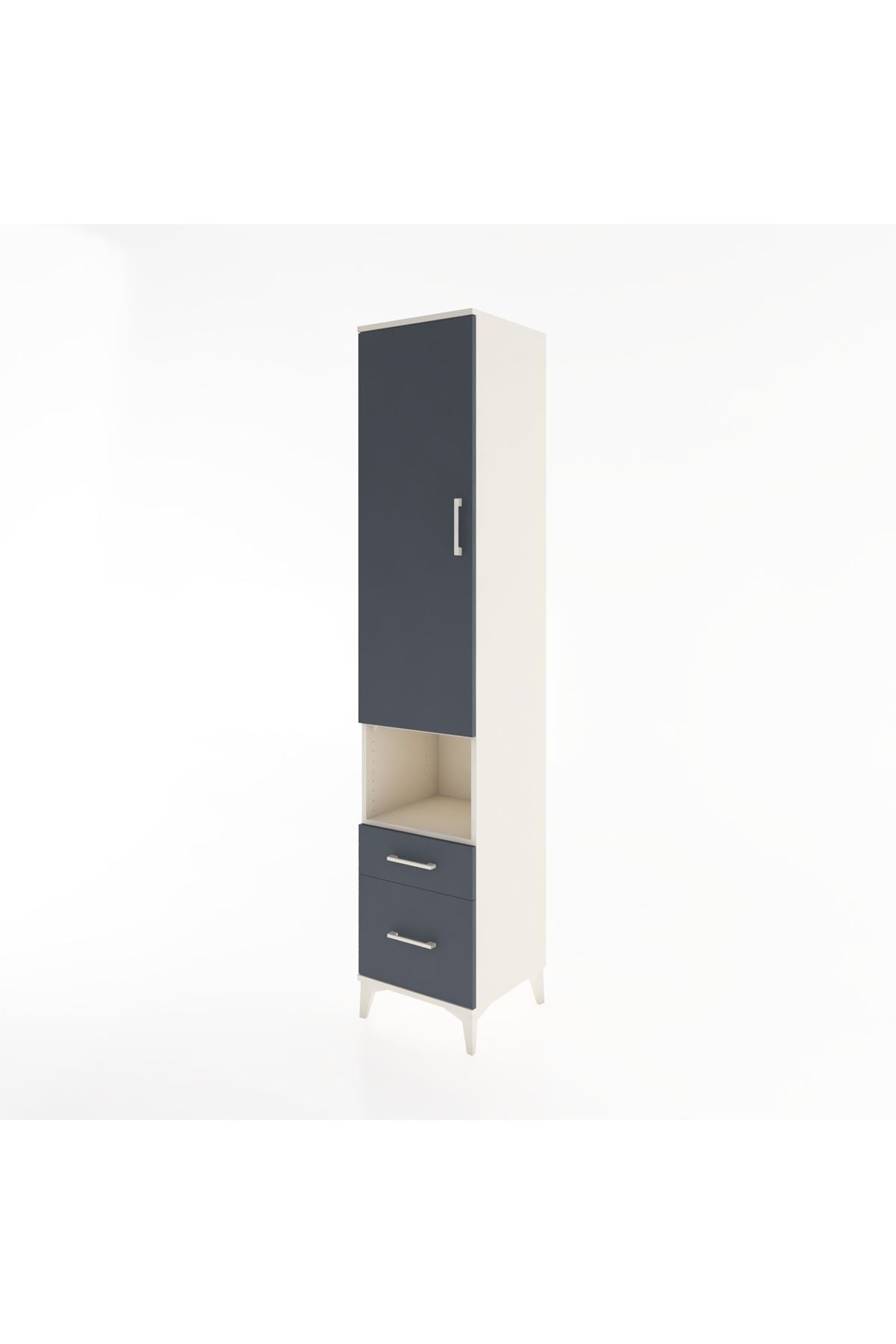 Hyperion Dolap 3 Raflı 2 Çekmeceli Tek Askılı 44x44x221 - S61M078V2B